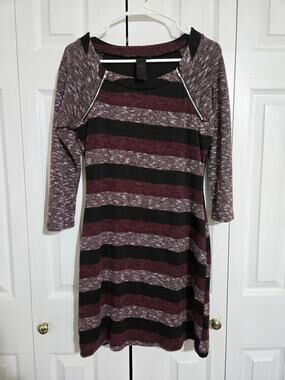 Unknown brand medium women's striped sweater dress